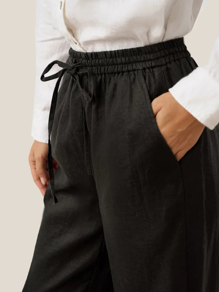 Pantalon Fluide Taille Haute